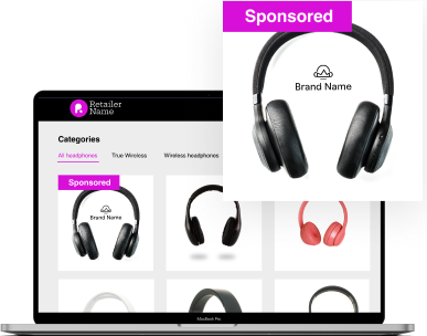 Website sponsored products banners Channel